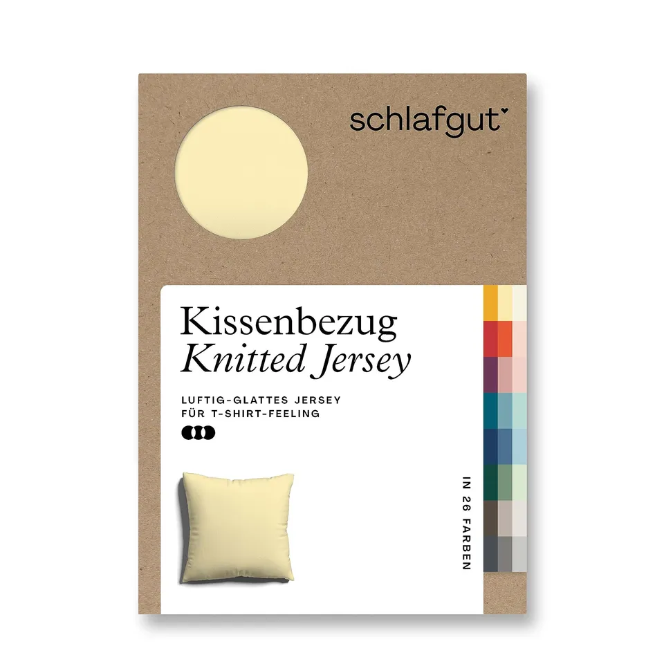 schlafgut-knitted-jersey-kissenbezug-80x80-cm-yellow-mid image 1