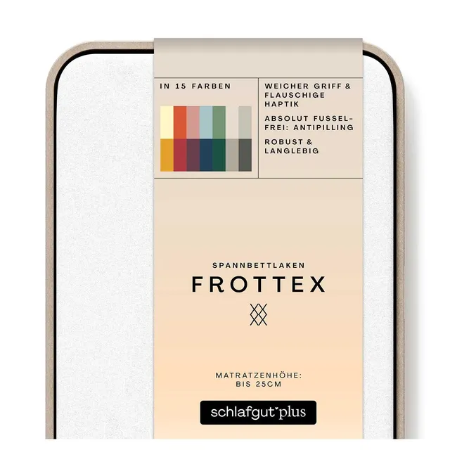 schlafgut-frottex-spannbettlaken-90x200-cm-full-white-baumwolle image 1