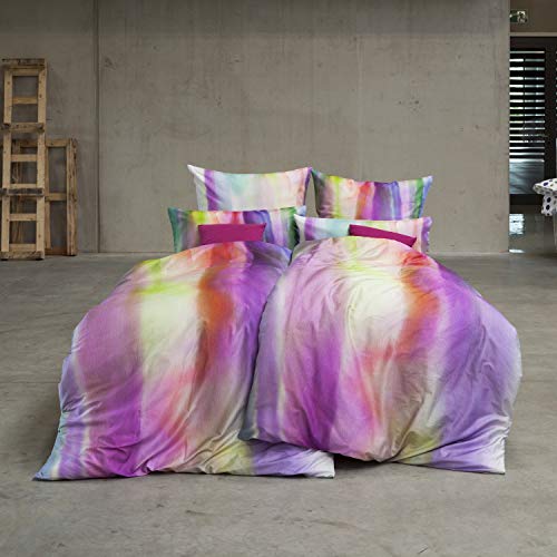 estella-mako-satin-bettw-sche-brush-multicolor-135x200-80x80-cm image 6