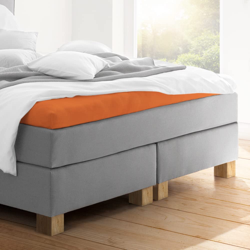 estella-topper-spannbetttuch-terracotta-97-baumwolle image 2