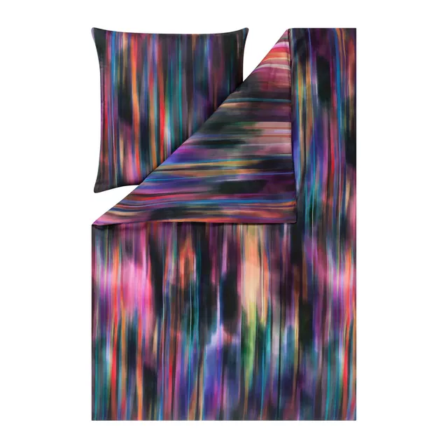 estella-mako-satin-bettw-sche-jack-2-teilig-135x200-cm-schwarz-bunt-streifen image 1