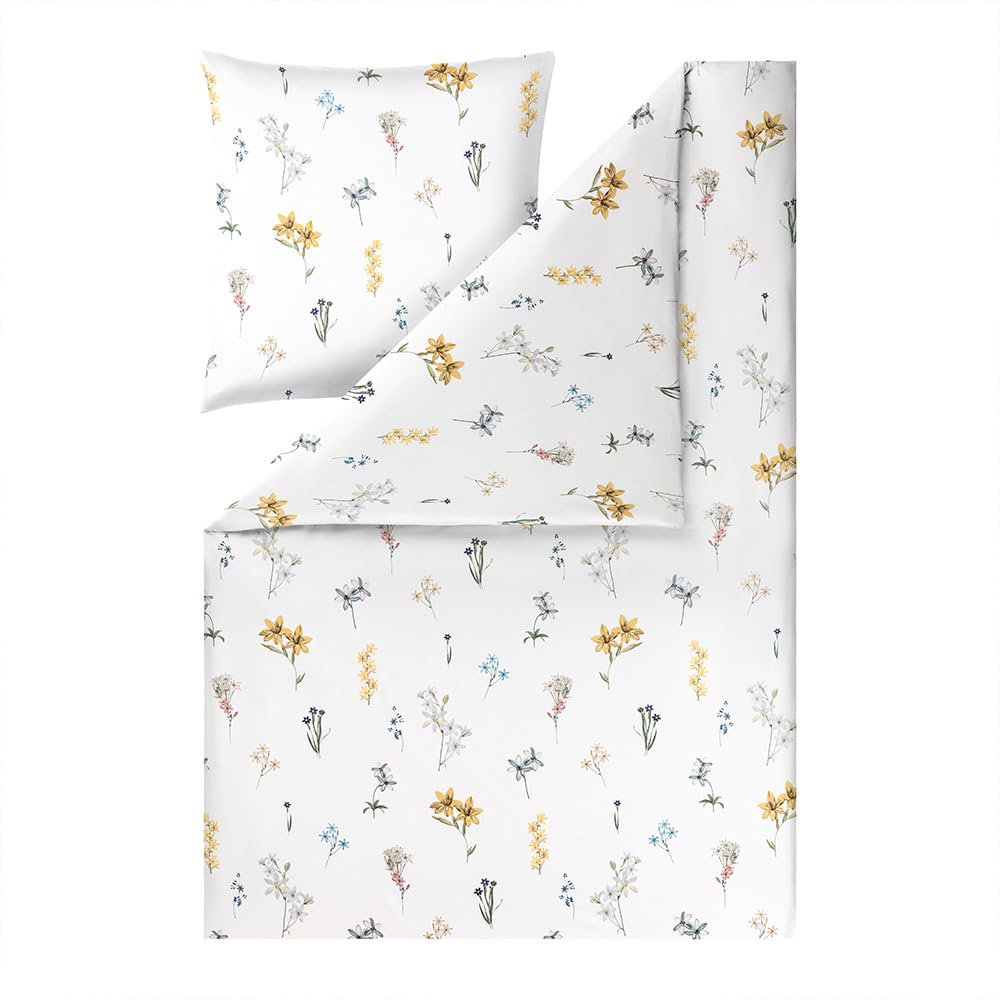 estella-cintia-bettw-sche-140x200-cm-70x90-cm-gelb-aus-100-bio-baumwolle-satin image 1