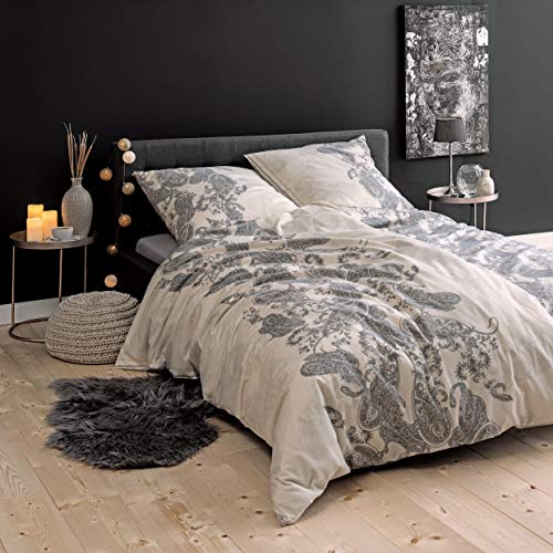 estella-edelflanell-bettw-sche-set-prato-creme-155x220-cm-80x80-cm image 8