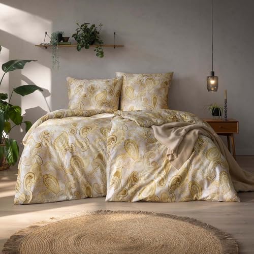 estella-ticiana-bettw-sche-altgold-mako-satin-100-bio-baumwolle-155x220-80x80-cm image 4